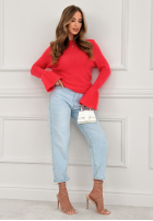 Miękki Sveter z szerokimi rękawkami Spring Smoothie Koralová