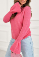 Miękki Sveter z szerokimi rękawkami Spring Smoothie ružový
