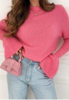 Miękki Sveter z szerokimi rękawkami Spring Smoothie ružový