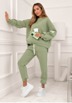 Tepláková súprava Fits Me Perfectly szałwiowy