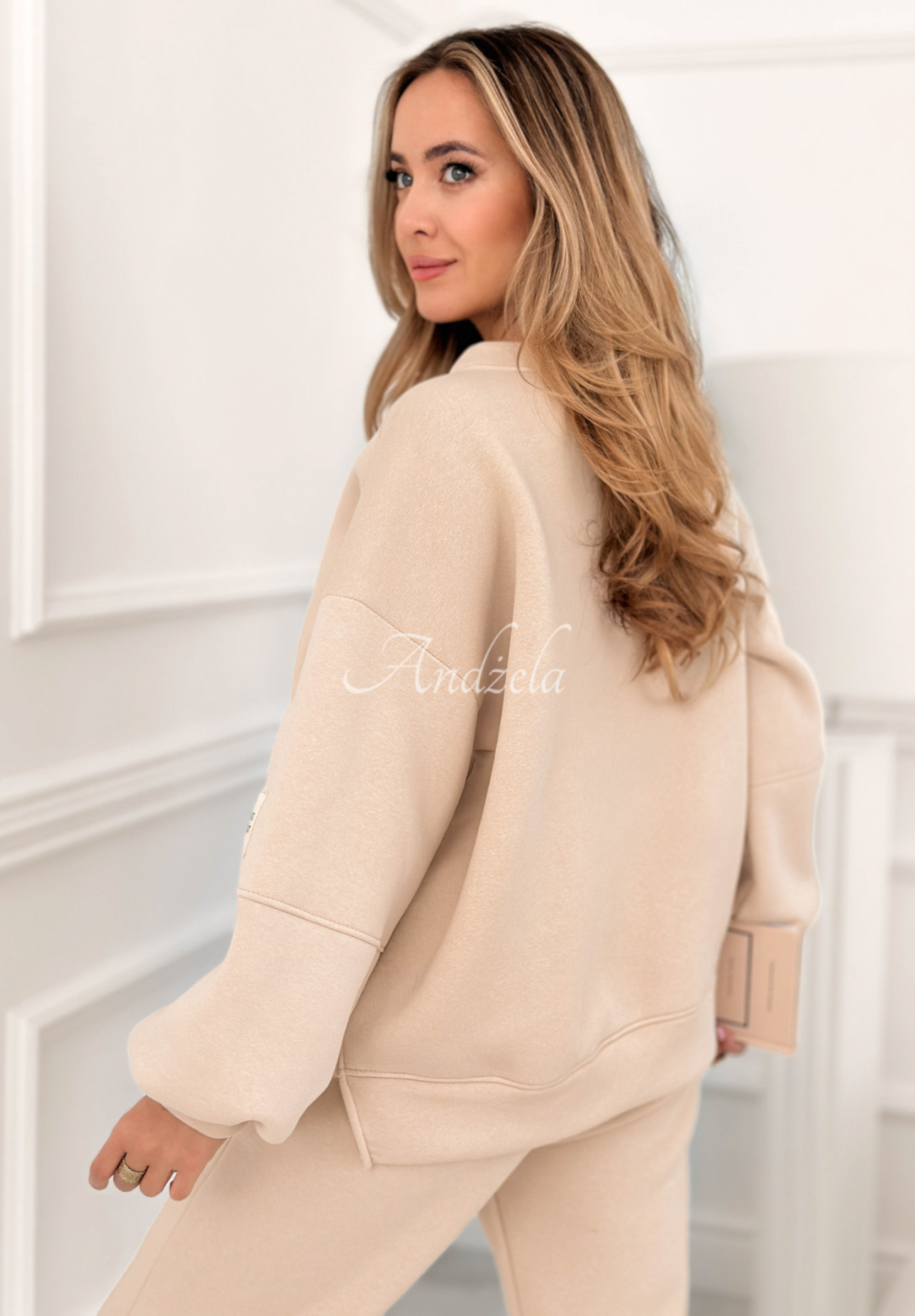 Bavlnená tepláková súprava Fits Me Perfectly béžový