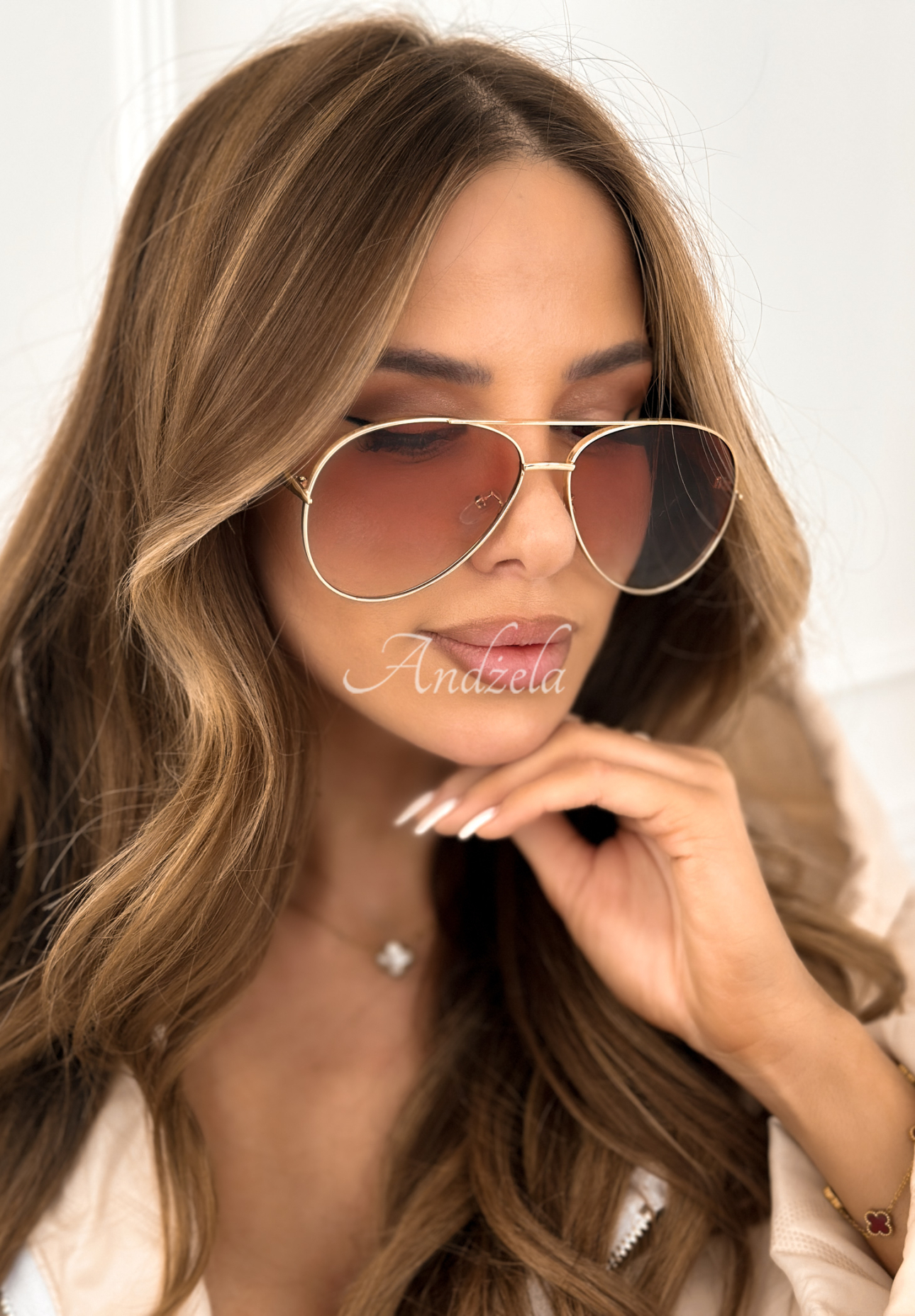 Slnečné okuliare Saw It Twice zlaté