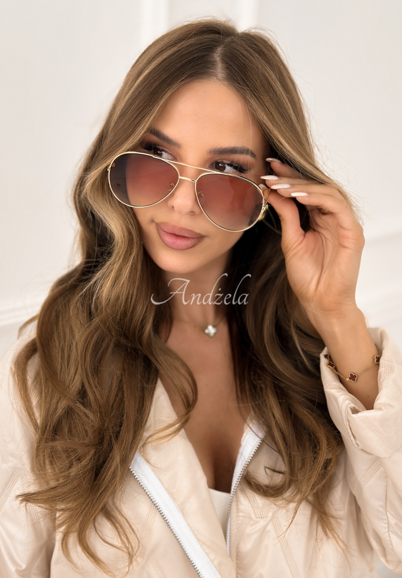 Slnečné okuliare Saw It Twice zlaté