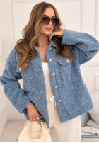 Krátka Bunda kożuszek Warming Up modrá