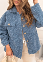 Krátka Bunda kożuszek Warming Up modrá