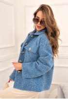 Krátka Bunda kożuszek Warming Up modrá