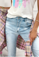 Nohavice džínosové z przetarciami Last Spring svetlomodré