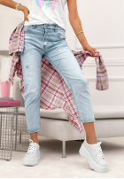 Nohavice džínosové z przetarciami Last Spring svetlomodré