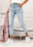 Nohavice džínosové z przetarciami Last Spring svetlomodré