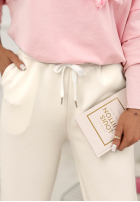 Nohavice dresowe masełko Comfy & Trendy ecru