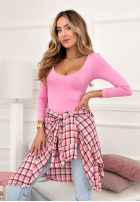 Košeľa w kratę Defined By You ružová