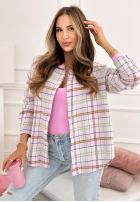 Košeľa w kratę Before I Forget púdrovo ružová