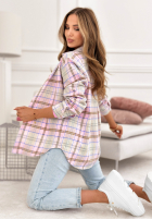Košeľa w kratę Before I Forget púdrovo ružová