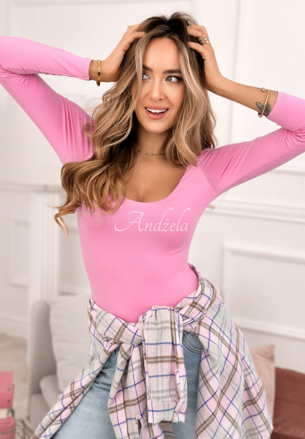 Body longsleeve New Outfits ružov&eacute;
