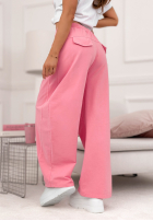 Nohavice dresowe wide leg The Game Changed ružové