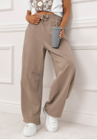 Nohavice dresowe wide leg The Game Changed Mokka