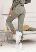 látkové Nohavice z cekinami Perfectly Imperfect sivé