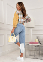 Nohavice džínosové z paskiem I Said Enough modré