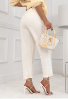 látkové Nohavice Cigaretky masełko Charm City  ecru