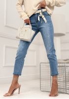 Skinny džínsy Blessed With Energy svetlomodré