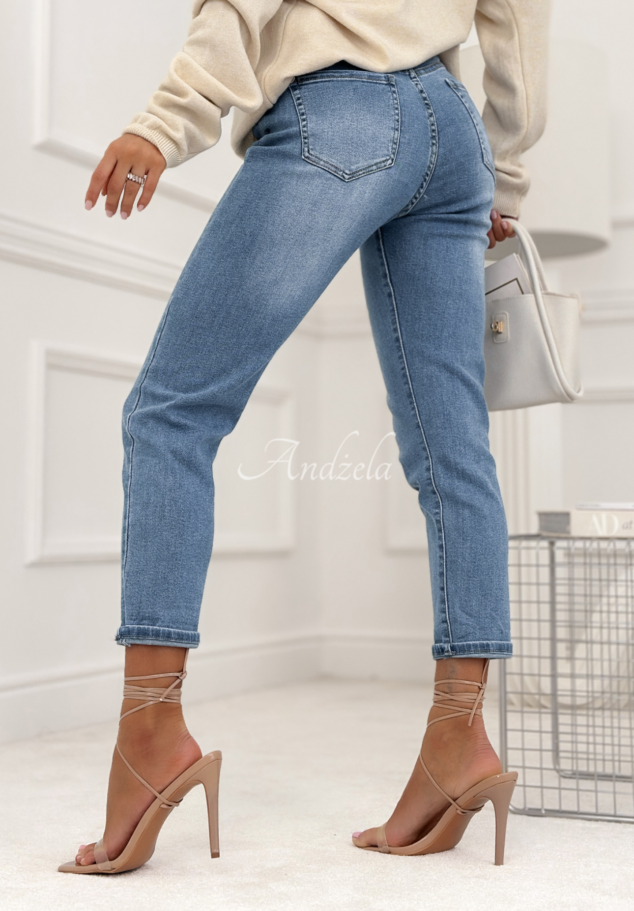 Skinny džínsy Blessed With Energy svetlomodré