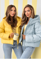 Prešívaná Bunda s kapucňou Must Believe žltá