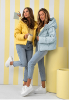 Prešívaná Bunda s kapucňou Must Believe žltá