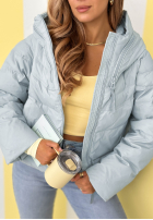 Prešívaná Bunda s kapucňou Must Believe blankytná