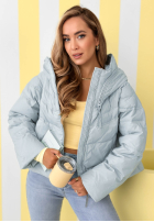 Prešívaná Bunda s kapucňou Must Believe blankytná