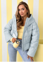 Prešívaná Bunda s kapucňou Must Believe blankytná