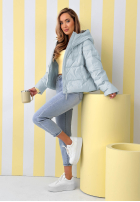 Prešívaná Bunda s kapucňou Must Believe blankytná