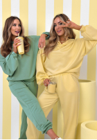 Tepláková súprava Remember About You szałwiowy