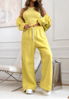 Tepláková súprava Mikina, Nohavice i top 3in1 Almost There ťavý