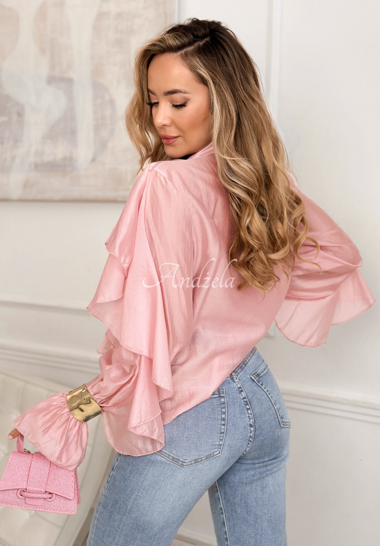 Košeľa s volánikmi Sweet Ruffles ružová