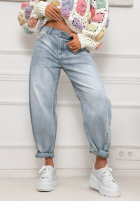 Nohavice džínosové banana Just Let Them jasnobiebieskie