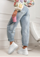 Nohavice džínosové banana Just Let Them jasnobiebieskie