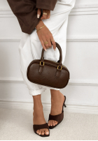 semiošové Šľapky  na obcasie Basic Dream čokoládové