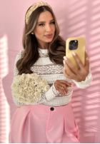 Kwiecista Čelenka na głowę z wiązaniem Floral Hair žltá