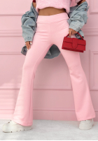 Legíny dzwony New Season Baddie púdrovo ružová