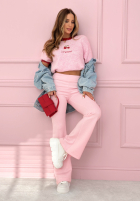 Legíny dzwony New Season Baddie púdrovo ružová