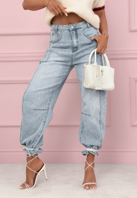 Dž&iacute;nsy banana s pre&scaron;&iacute;van&iacute;m As You Like modr&eacute;