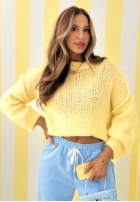 Miękki Sveter Mrs Sweet Candy žltá