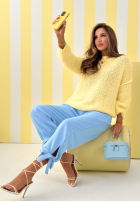 Miękki Sveter Mrs Sweet Candy žltá