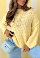 Miękki Sveter Mrs Sweet Candy žltá