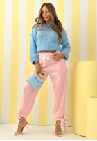 Miękki Sveter Mrs Sweet Candy blankytný