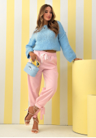 Nohavice dresowe masełko Comfy & Trendy ružové