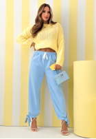 Nohavice dresowe masełko Comfy & Trendy blankytné