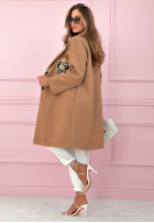 Dlhý Kabát z misiem Mr Teddy Times béžový