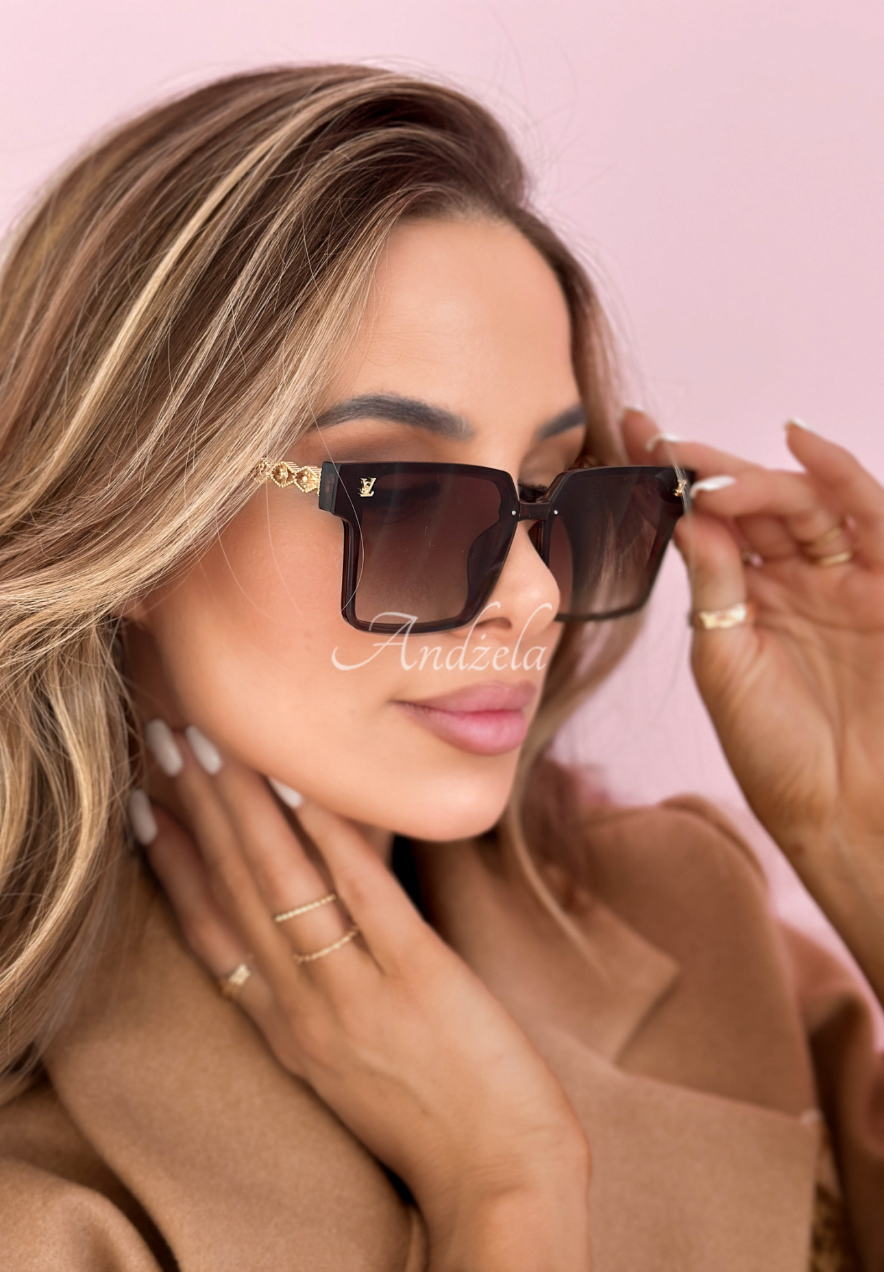 Slnečné okuliare Summer Mood zlato-hnedé