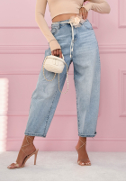 Nohavice džínosové banana Adds New Life svetlomodré